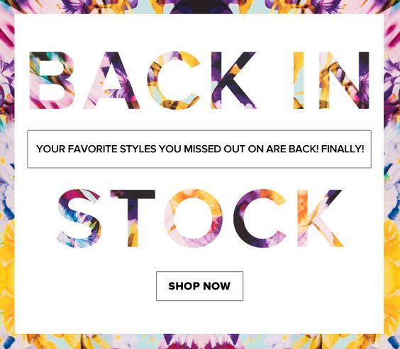 back-in-stock email marketing campaign ideas