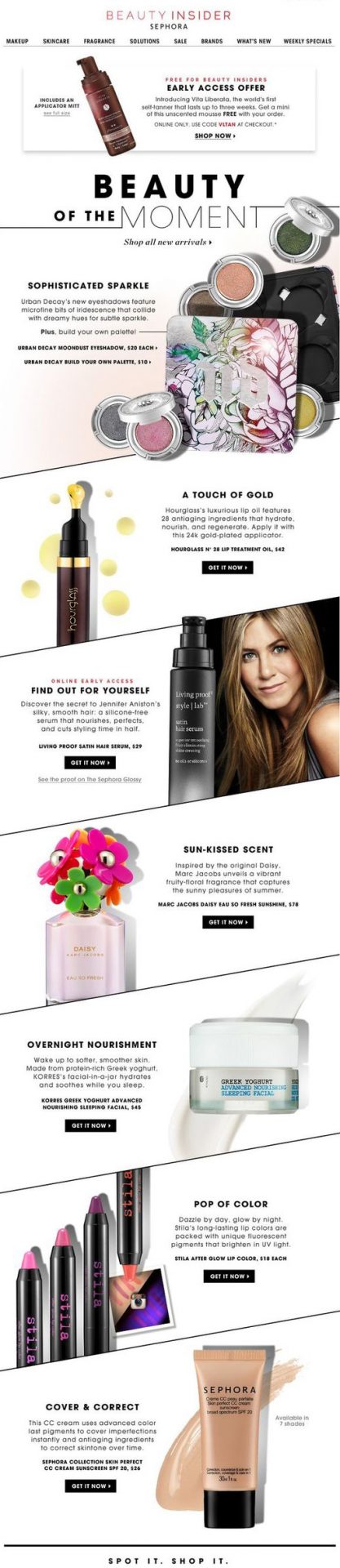 beauty-insider ecommerce email template