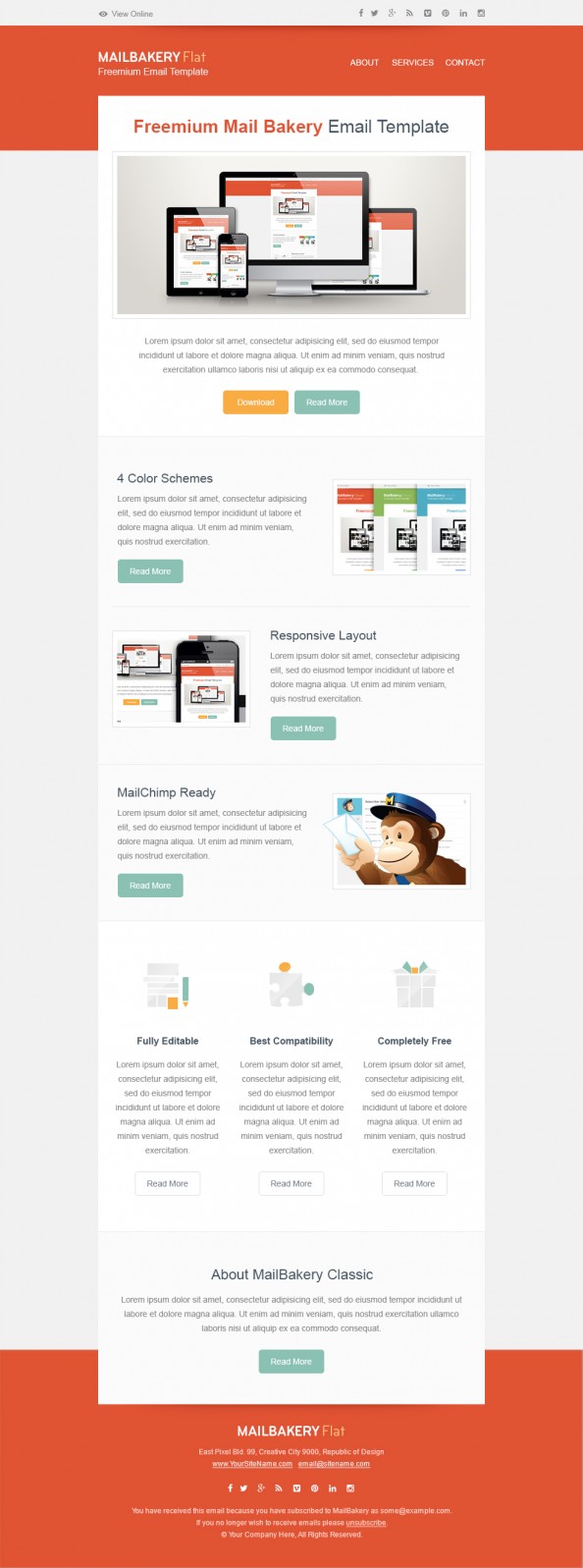 Freemium Mail Bakery Email Template