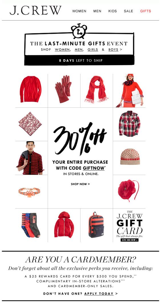 J Crew Holiday sale