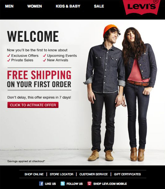 levis-welcome-email