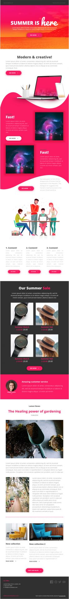 MailNinja Summer Responsive Email Template