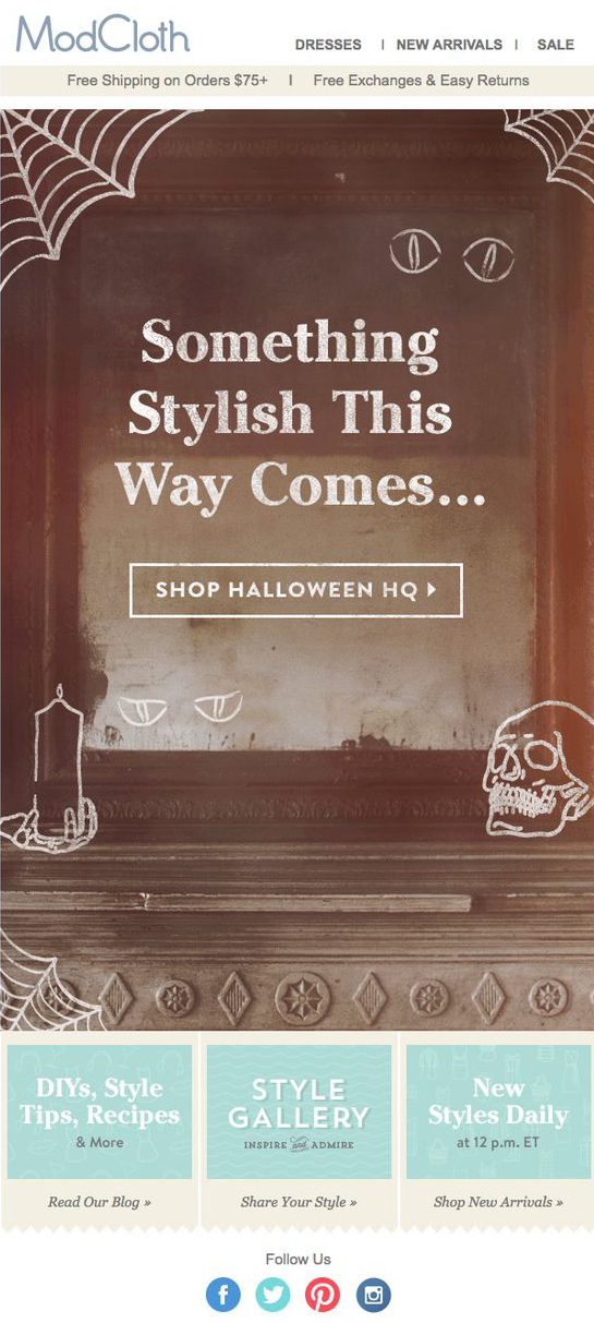 modcloth email halloween