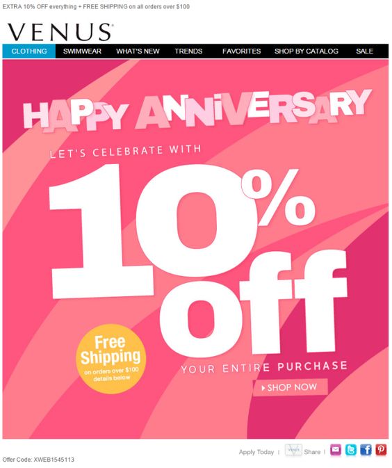 venus-happy-anniversary-email