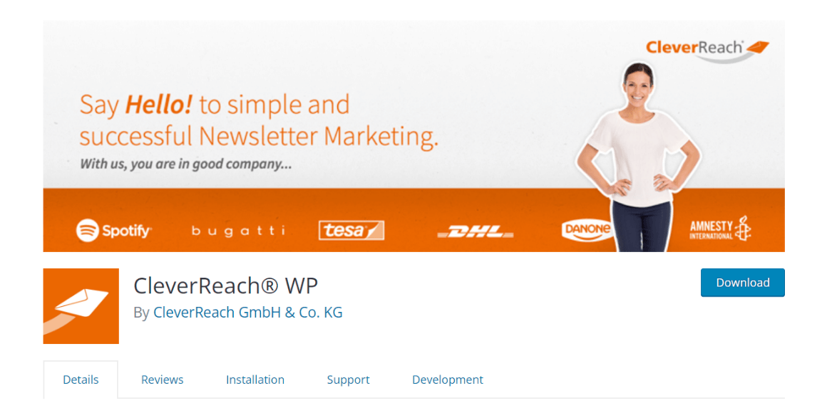 Clever Reach WordPress email marketing