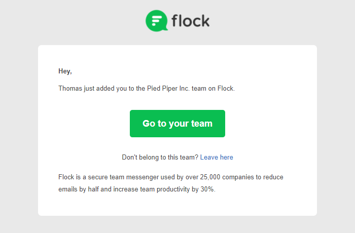 flock email marketing campaign examples