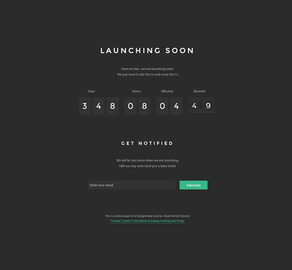 Launching Soon Email Example