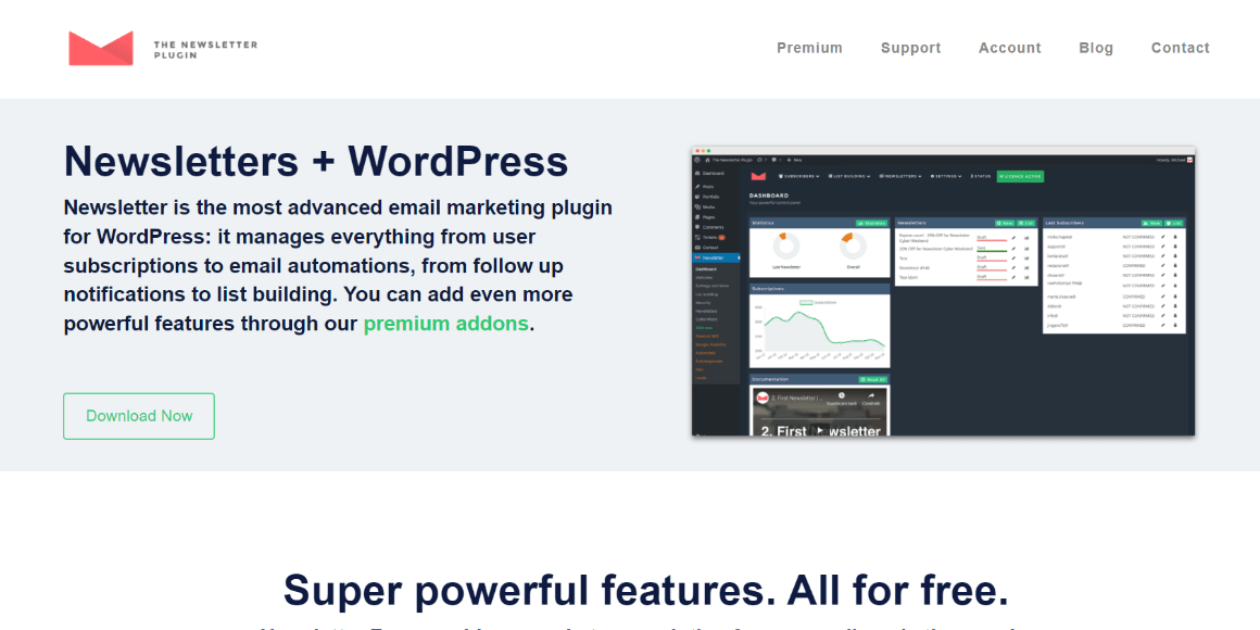 The Newsletter WordPress email marketing plugin