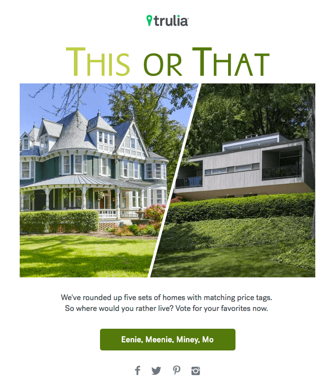 trulia real estate email newsletter examples